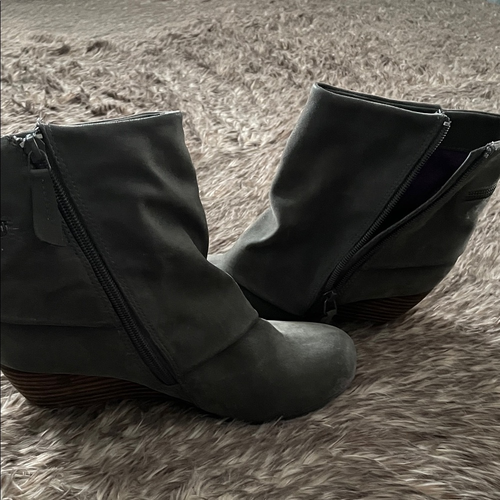 Blowfish Gray Ankle Boots - Picture 2 of 4